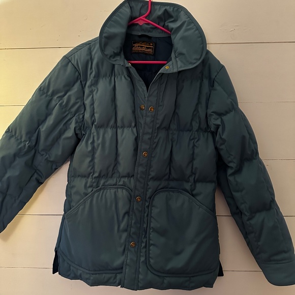 VINTAGE Eddie Bauer Goose Down Blue Jacket - Picture 4 of 5